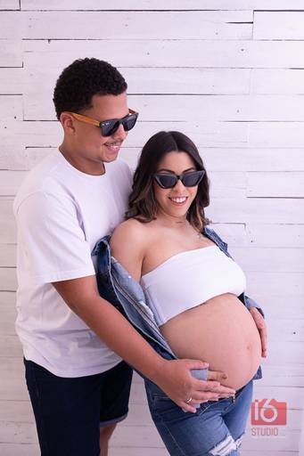 Ensaio gestante em estúdio em Piracicaba | Studio16 Fotografia