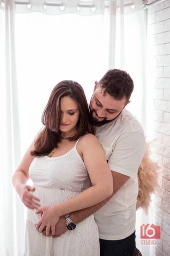 Ensaio gestante em estúdio em Piracicaba | Studio16 Fotografia