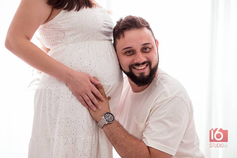 Ensaio gestante em estúdio em Piracicaba | Studio16 Fotografia