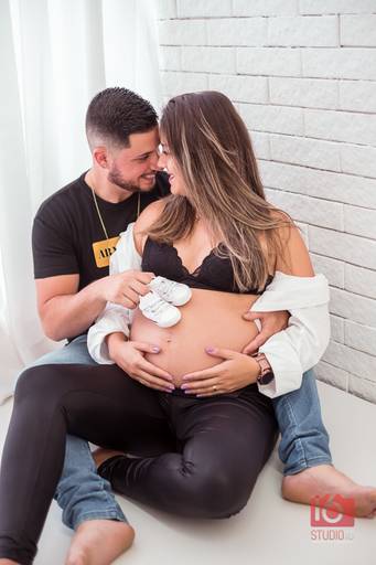 Ensaio gestante em estúdio em Piracicaba | Studio16 Fotografia