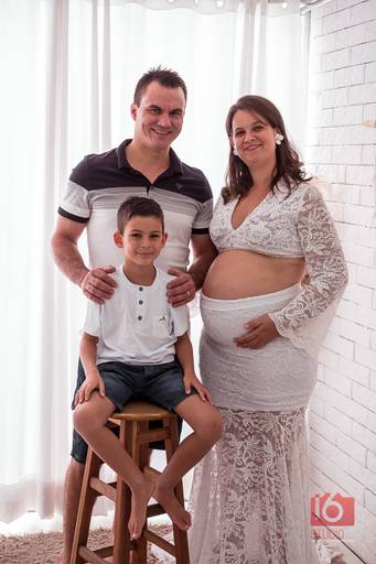 Ensaio gestante em estúdio em Piracicaba | Studio16 Fotografia