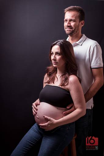 Ensaio gestante em estúdio em Piracicaba | Studio16 Fotografia