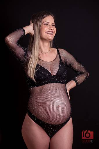Ensaio gestante em estúdio em Piracicaba | Studio16 Fotografia
