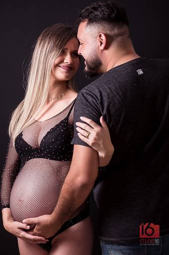 Ensaio gestante em estúdio em Piracicaba | Studio16 Fotografia
