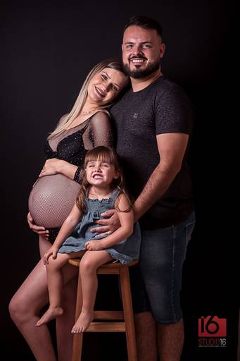 Ensaio gestante em estúdio em Piracicaba | Studio16 Fotografia