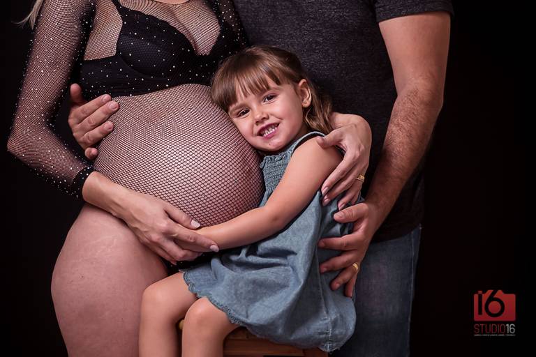 Ensaio gestante em estúdio em Piracicaba | Studio16 Fotografia