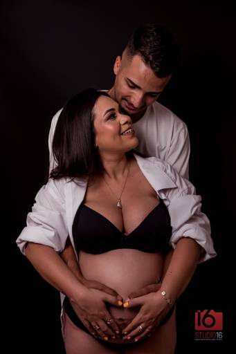 Ensaio gestante em estúdio em Piracicaba | Studio16 Fotografia