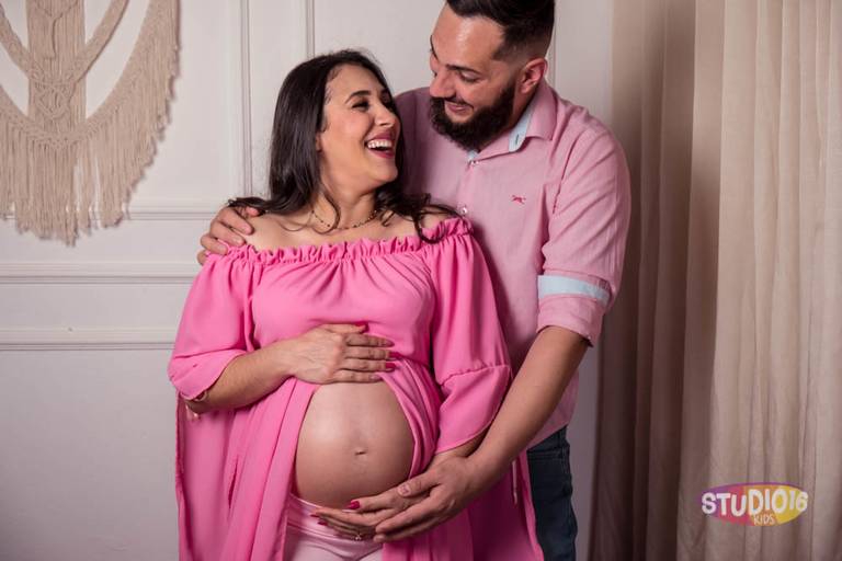 Ensaio gestante em estúdio em Piracicaba | Studio16 Fotografia