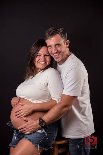 Ensaio gestante em estúdio em Piracicaba | Studio16 Fotografia