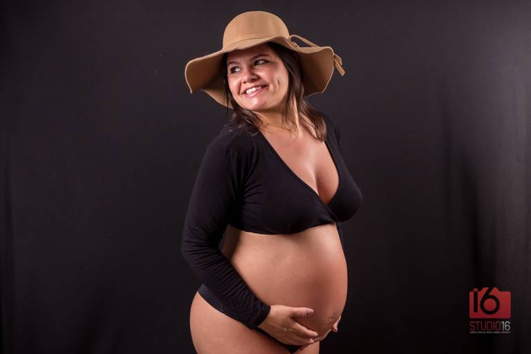Ensaio gestante em estúdio em Piracicaba | Studio16 Fotografia