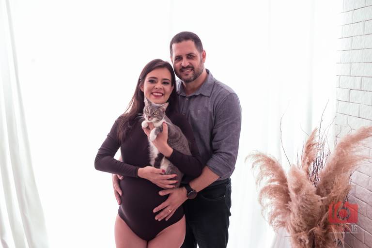 Ensaio gestante em estúdio em Piracicaba | Studio16 Fotografia