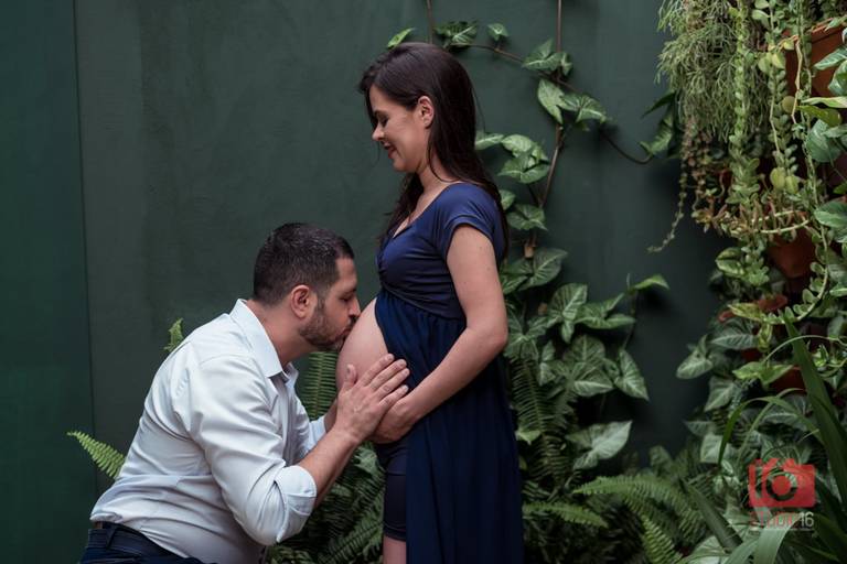 Ensaio gestante em estúdio em Piracicaba | Studio16 Fotografia