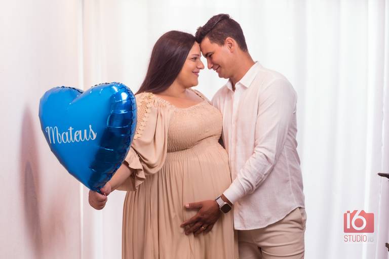 Ensaio gestante em estúdio em Piracicaba | Studio16 Fotografia