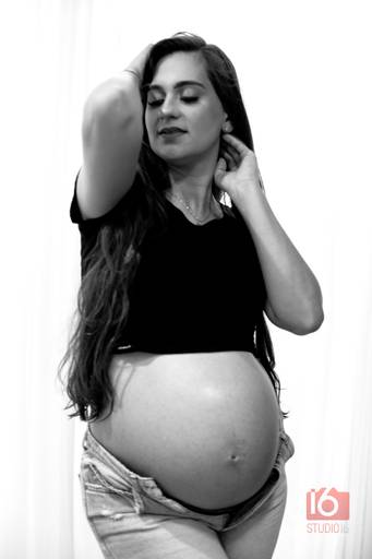Ensaio gestante em estúdio em Piracicaba | Studio16 Fotografia