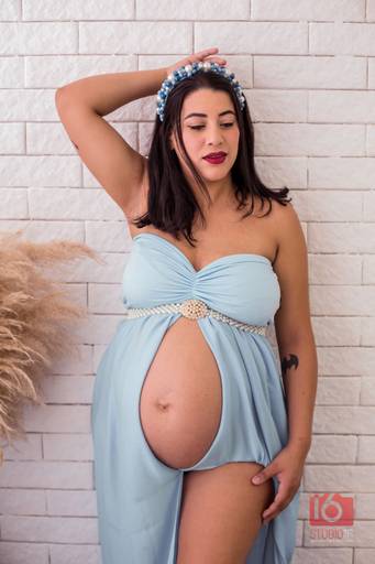 Ensaio gestante em estúdio em Piracicaba | Studio16 Fotografia