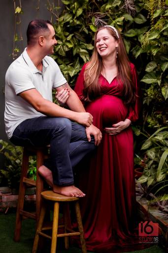 Ensaio gestante em estúdio em Piracicaba | Studio16 Fotografia