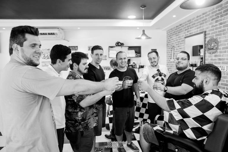 making of noivo por retratos