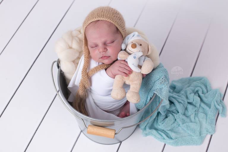 BabyDi, Fotografia de recém nascido, Newborn, balde
