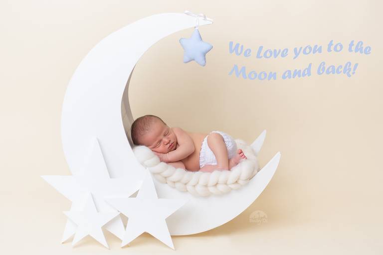 BabyDi, Fotografia de recém nascido, Newborn, lua