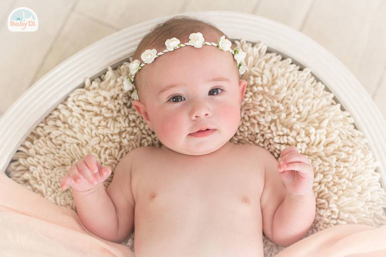 BabyDi, Fotografia de bebé, coroa de flores