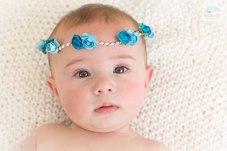 BabyDi, Fotografia de bebé, coroa de flores