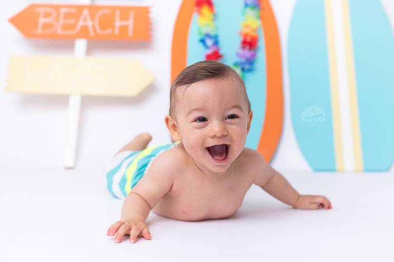 BabyDi, Fotografia de bebé, surfista, surf