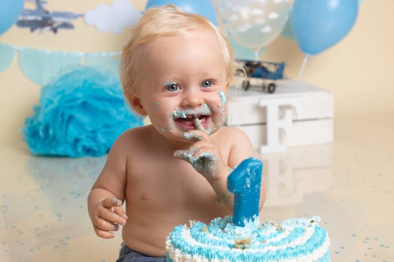 BabyDi, Smash the Cake aviador azul claro, sessão fotográfica 1 ano, melhores fotógrafos Lisboa