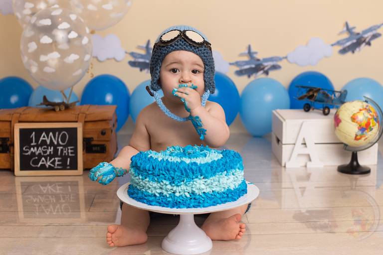 BabyDi, Smash the Cake aviador, aviões, viagem, tap, comandante