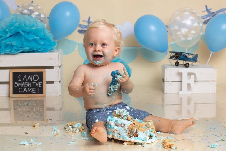 BabyDi, Sessão fotográfica 1 ano, Smash the Cake, aviador, azul claro, sessão fotográfica bebé