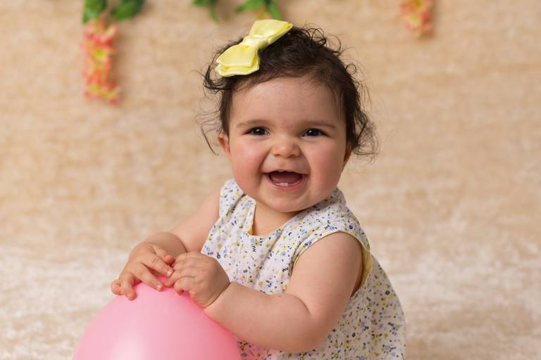 BabyDi, Smash the Cake floral, romantico, flores cor de rosa e branco