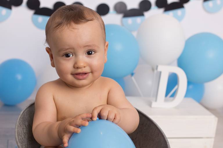 BabyDi, Smash the Cake Mickey azul claro, banho