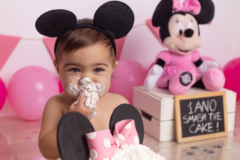 BabyDi, Smash the Cake, Minnie, bolo