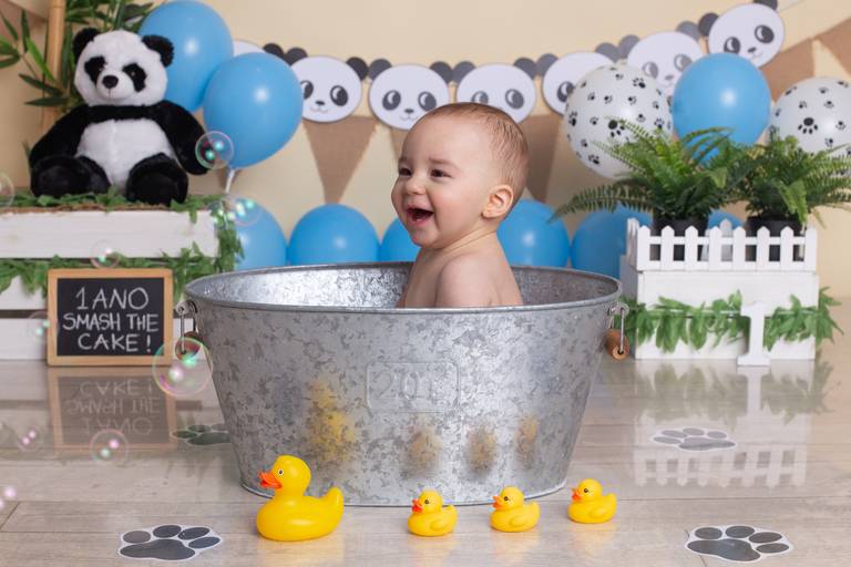 BabyDi, Smash the Cake, Panda azul, banho, Oeiras, Lisboa