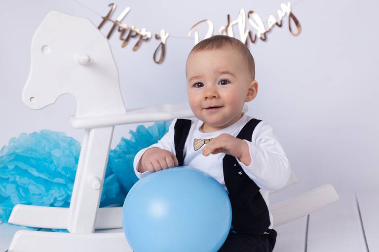 BabyDi, Smash the Cake, Panda azul, Happy Birthday