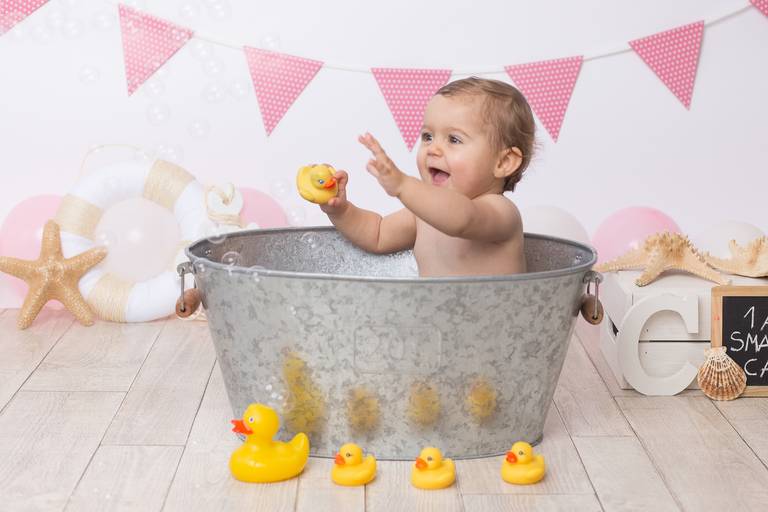 BabyDi, Smash the Cake, bodyboard, praia, banho