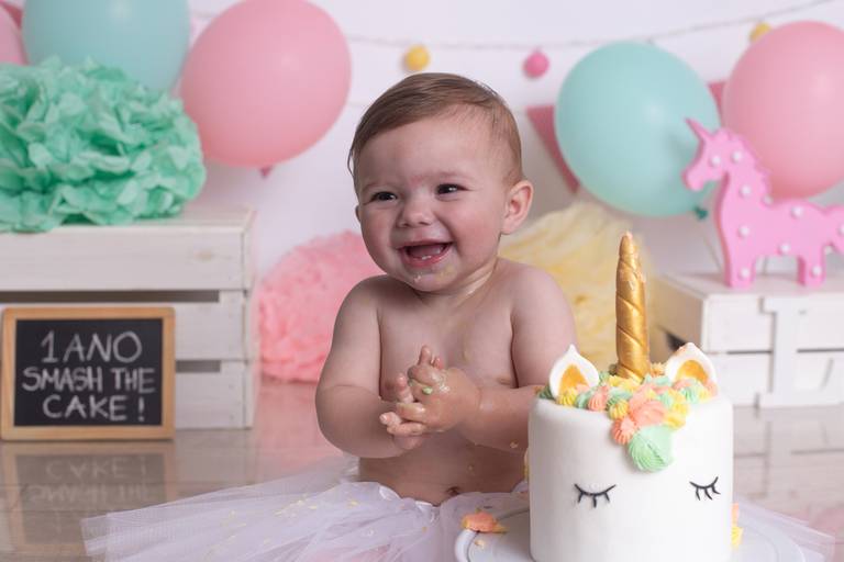 BabyDi, Smash the Cake Unicórnio, 1 ano, Sessão fotográfica bebé, bolo, Oeiras, Barcarena, Lisboa, Cascais