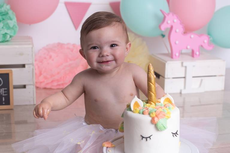 BabyDi, Smash the Cake Unicórnio, 1 ano, Sessão fotográfica bebé, bolo,Oeiras, Sintra, Lisboa, Cascais