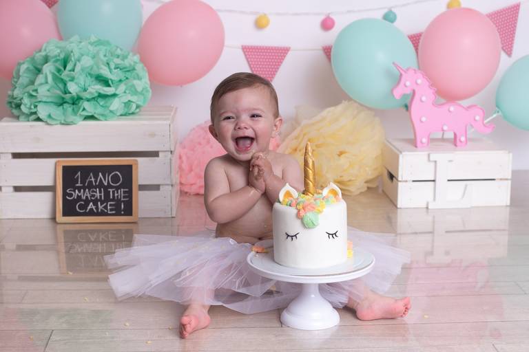 BabyDi, Smash the Cake Unicórnio, 1 ano, Sessão fotográfica bebé, bolo, Oeiras, Barcarena, Lisboa, Cascais