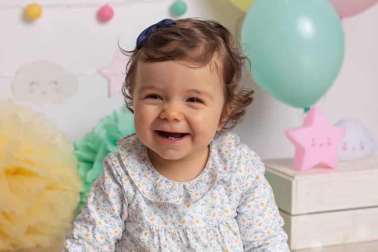 BabyDi, Smash the Cake verde agua, cor de rosa e amarelo, Estrelinhas e nuvens