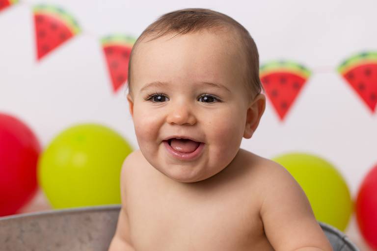 BabyDi, Smash the Fruit, melancia kiwi e banana, banho