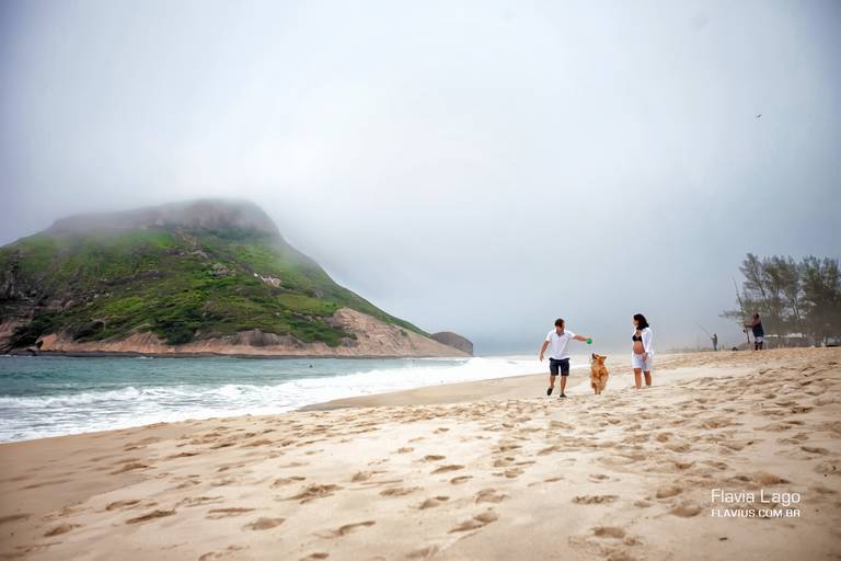 Fotografia de Casamento Ensaio no Rio de Janeiro RJ Flavia Lago Praia Casal gestante Flavius