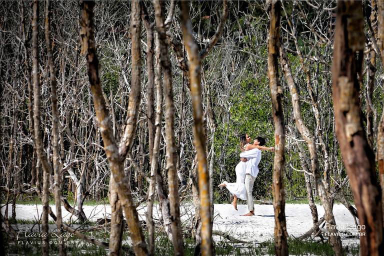 Fotografia de Casamento Ensaio no Rio de Janeiro RJ Flavia Lago 
 Marambaia Flavius