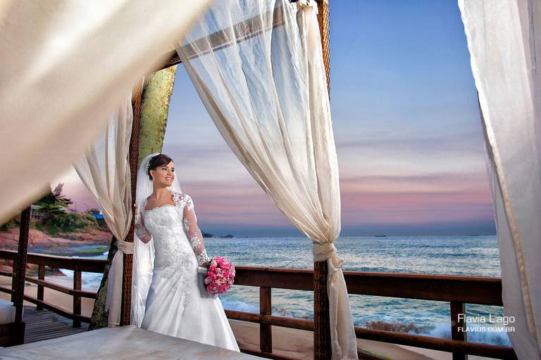 Noiva casamento na Praia por-do-sol Fotografia de Casamento no Rio de Janeiro RJ Hotel Sheraton Leblon Niemeyer