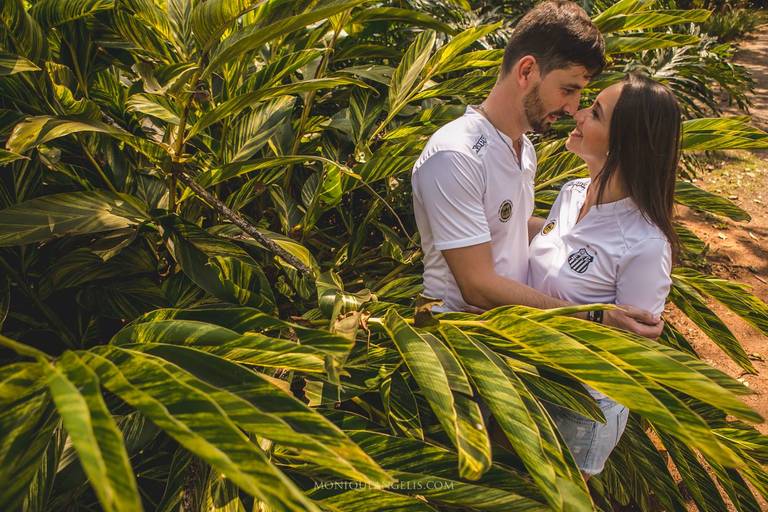 Monique Angelis - Beijo do casal no Ensaio pré-wedding em Campinas - Sp 