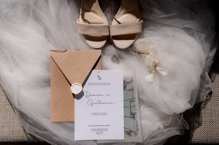 acessórios da 
noiva