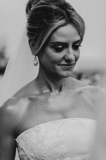Noiva em preto e branco