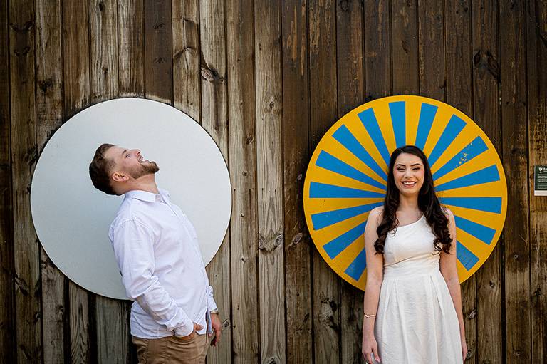 foto criativa do casal