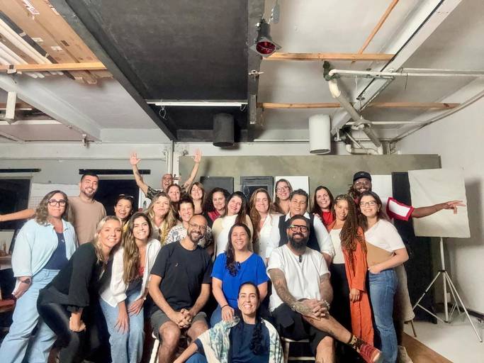 Encontro no Estúdio Roma RJ para trocar ideia sobre Retratos