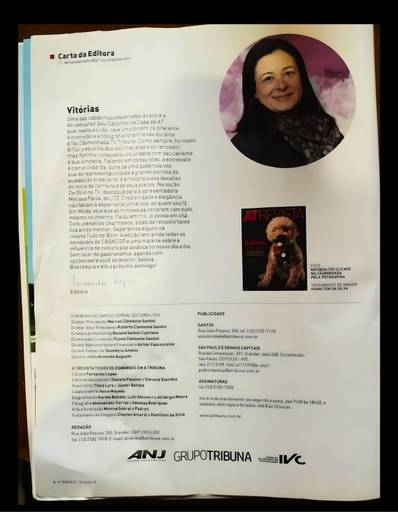 Contra capa da Revista AT Revista 