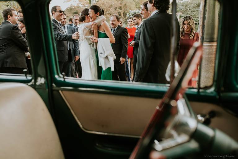 boda auto antiguo